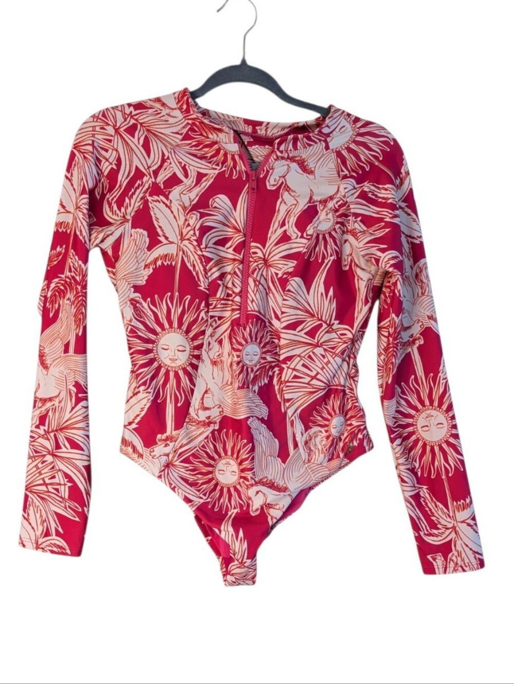 Chamela Rising Long sleeve one piece swimsuit Rash guard sun protection Large